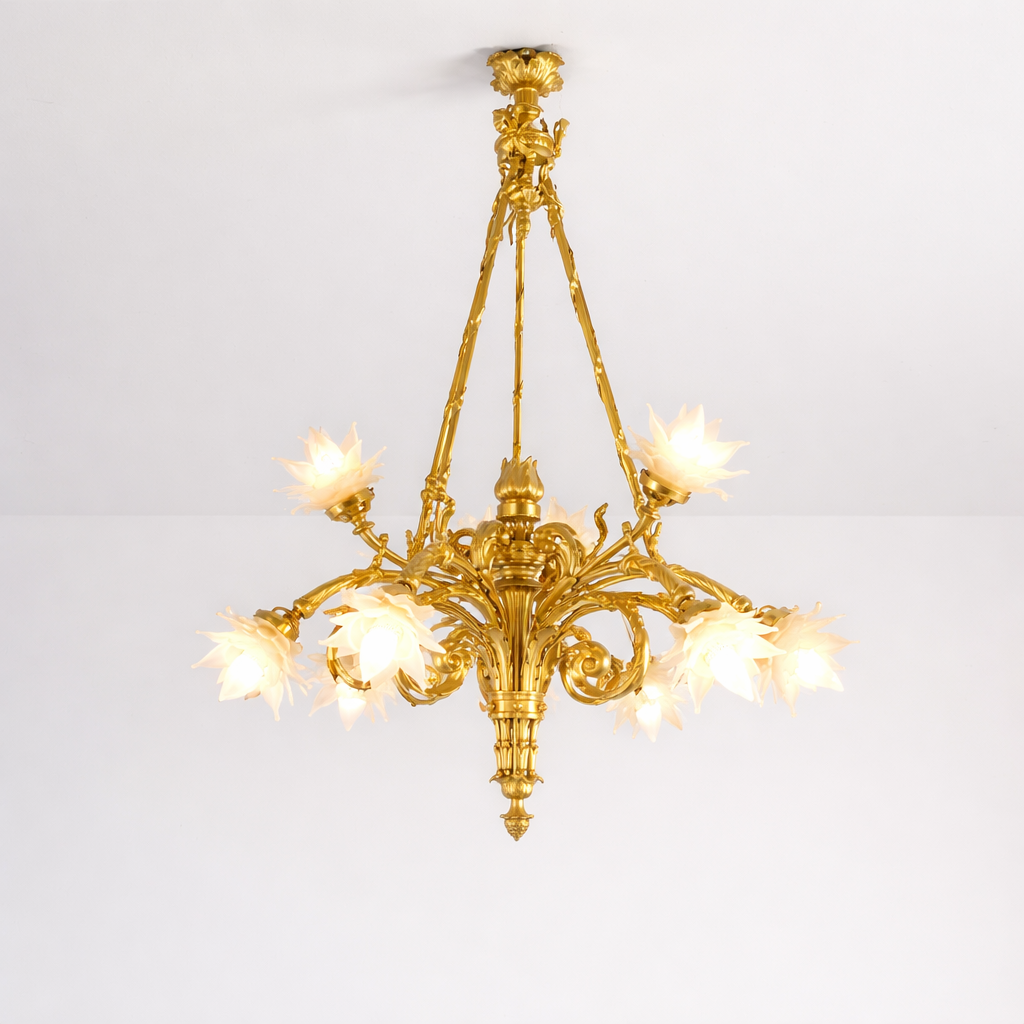ORMOLU BRONZEN ROCOCO KROONLUCHTER