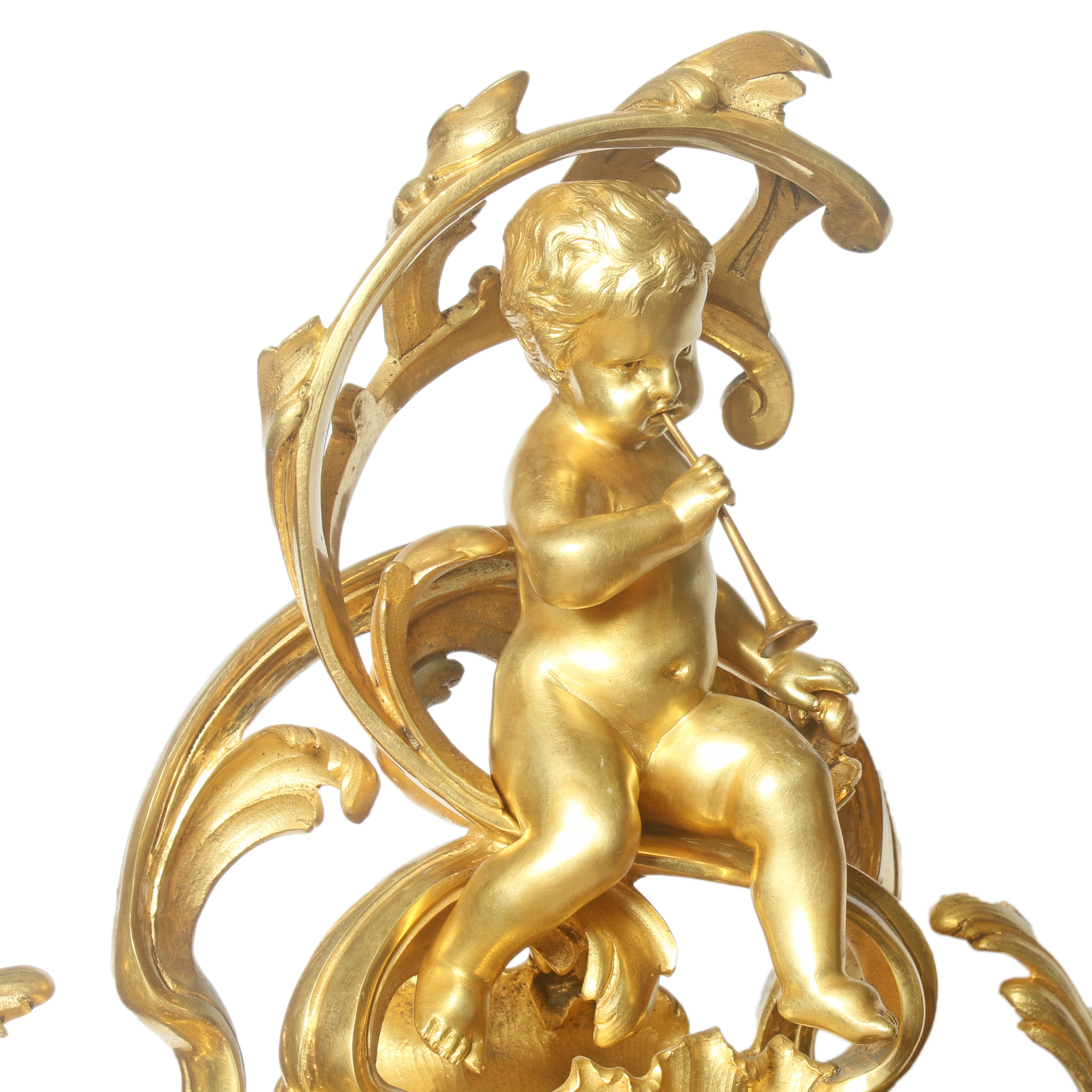 Grote bronzen pendule