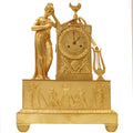 Vergulde Empire pendule