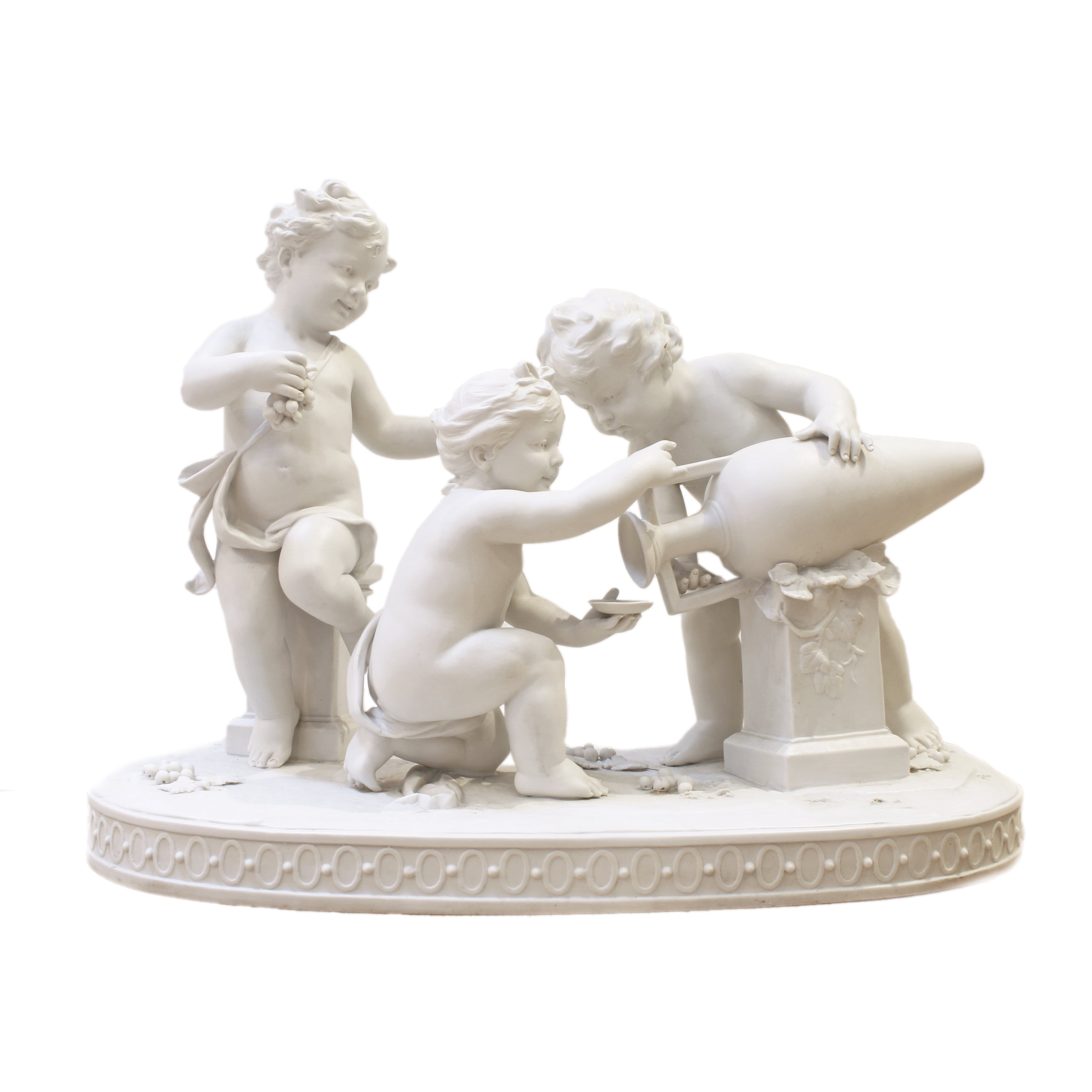 Biscuit beeld porselein wijnoogst
