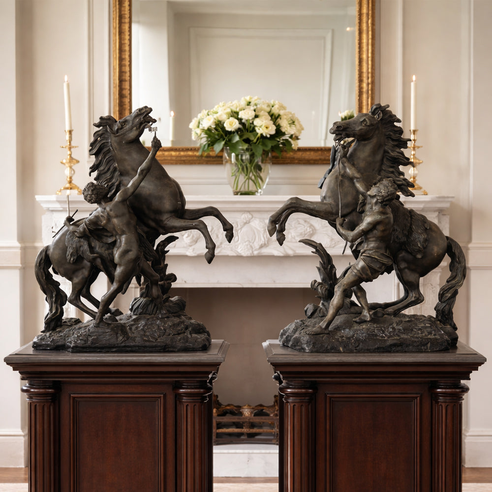 Set van 2 Grote Marly Horses